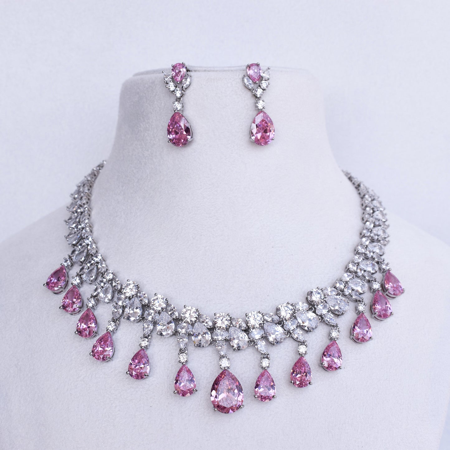 Zerish Pink Jewellery Set