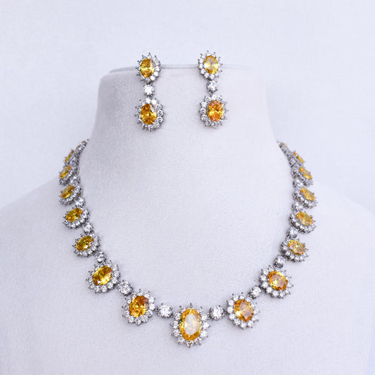 Tara Yellow Topaz Jewellery Set