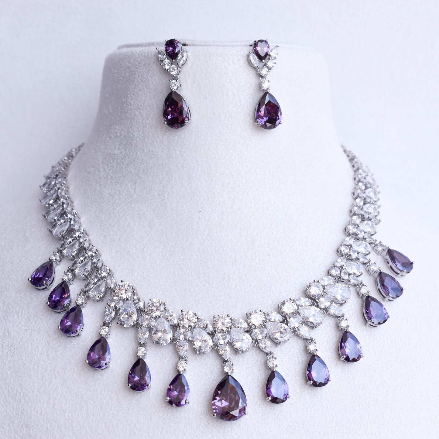 Zerish Amethyst Jewellery Set