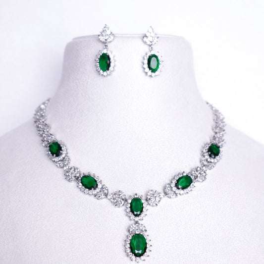 Sana Emerald Jewellery Set