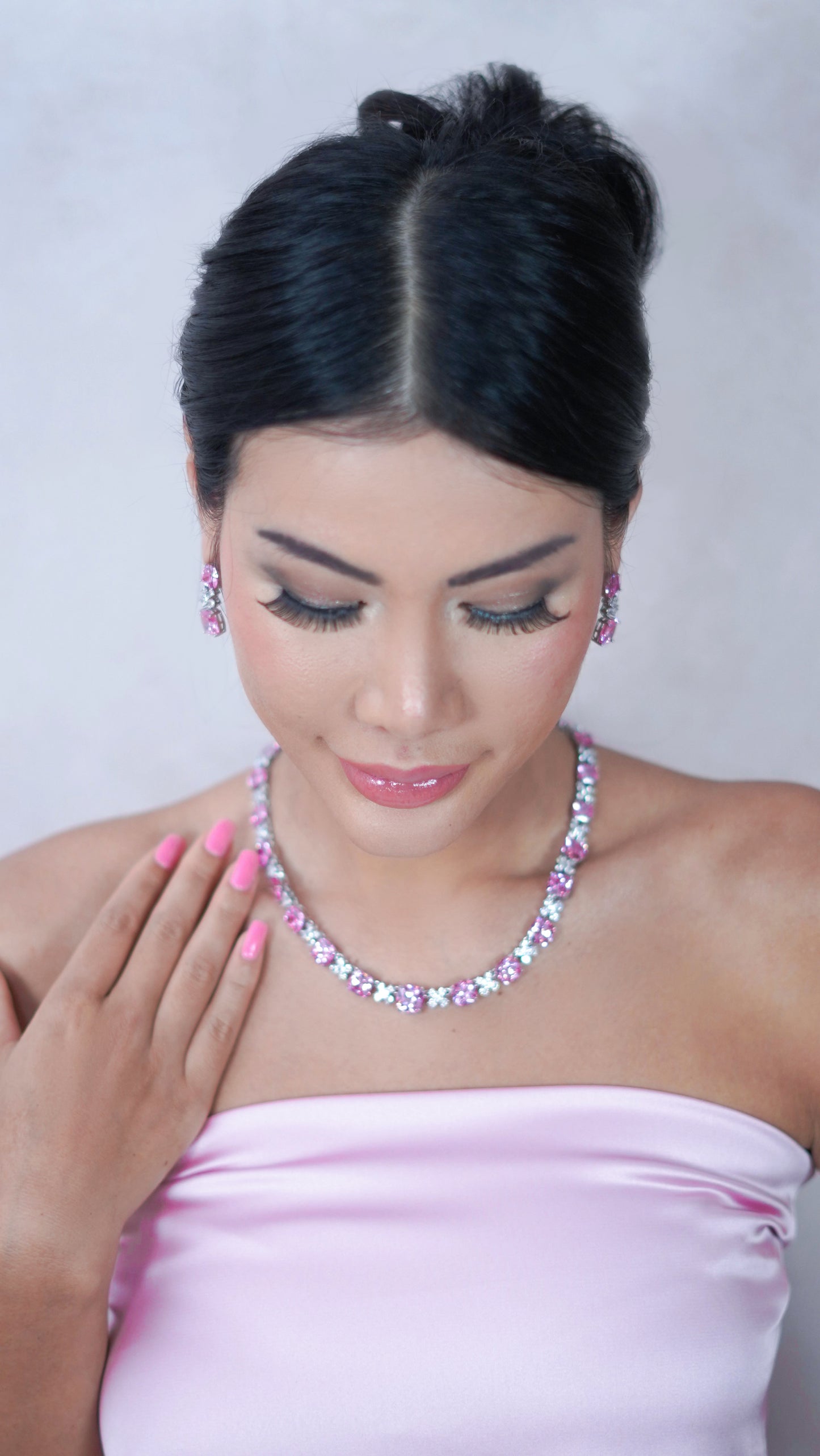 Sara Pink Jewellery Set