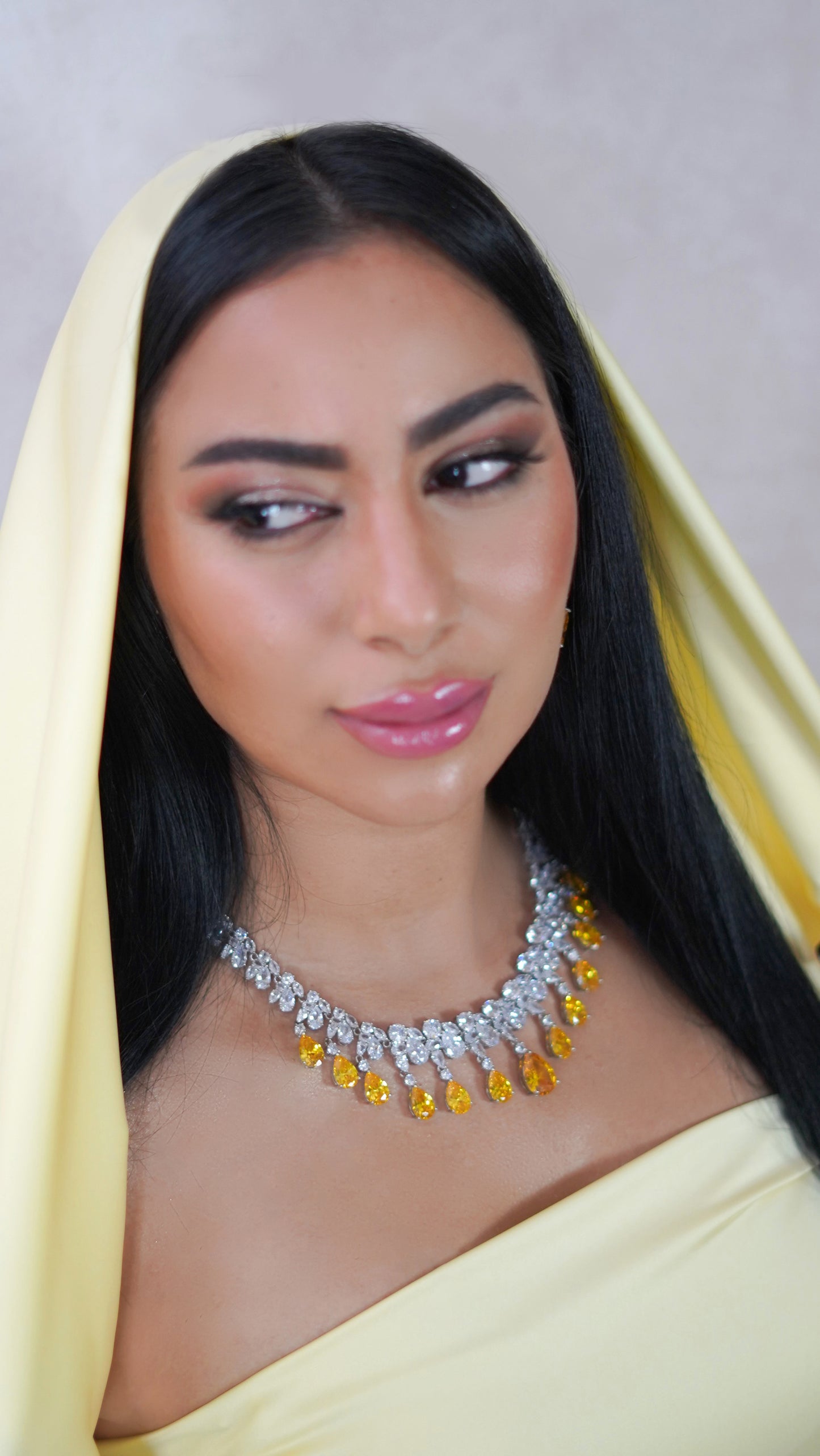 Zerish Yellow Topaz Jewellery Set