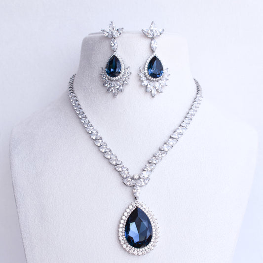 Rose Sapphire Jewellery Set